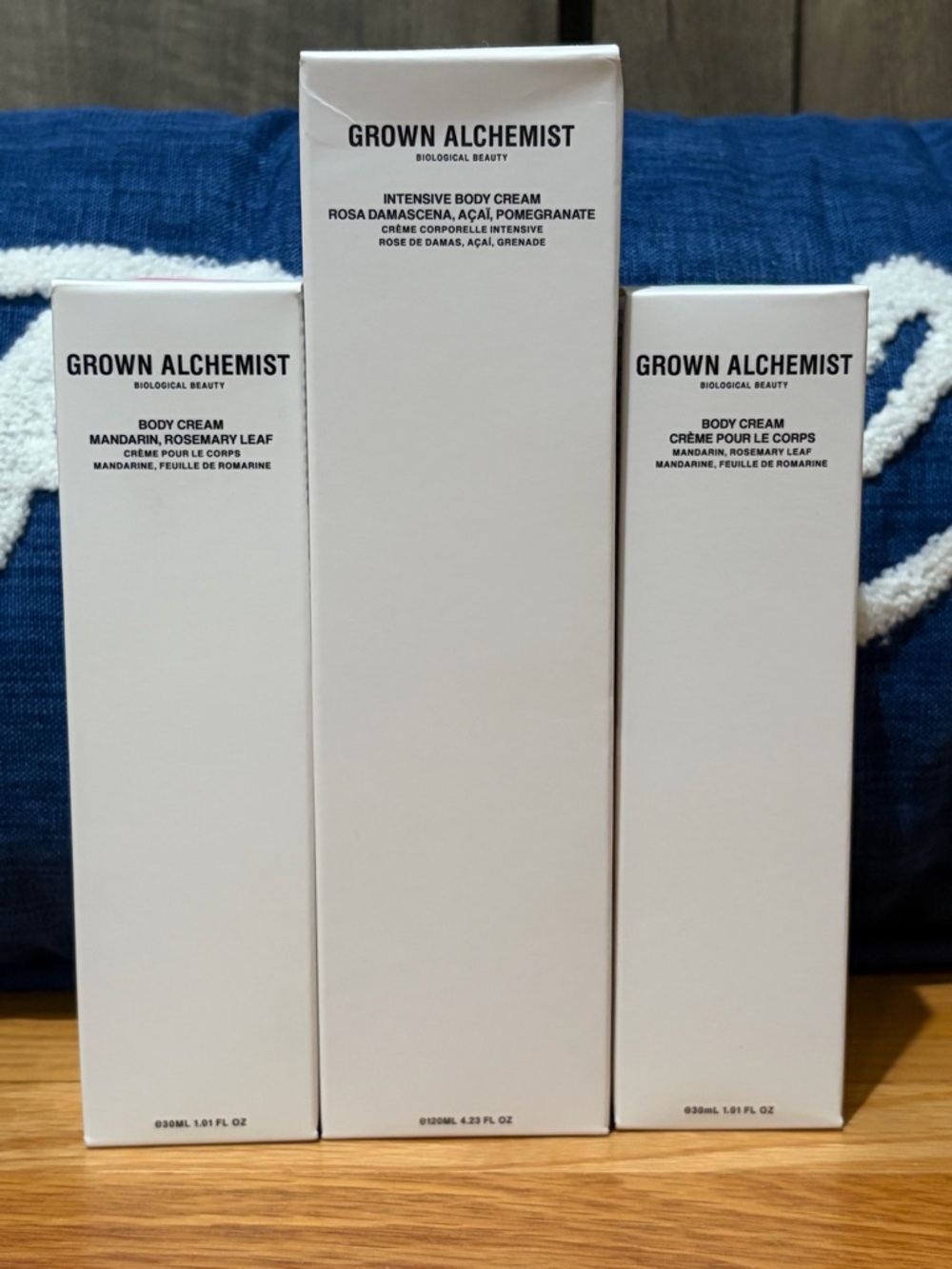 Grown Alchemist White Body Cream Trio - Minimal White Packaging